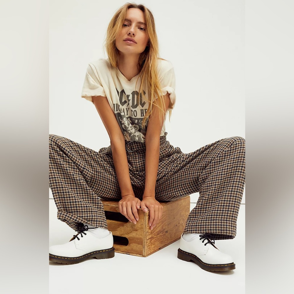 NWT FREE PEOPLE Maryam Paperbag Pants | Brown MSRP $168 Size M Oversized